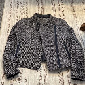 Gap Tweed Moto Cropped Blazer Jacket - edgy and cool!